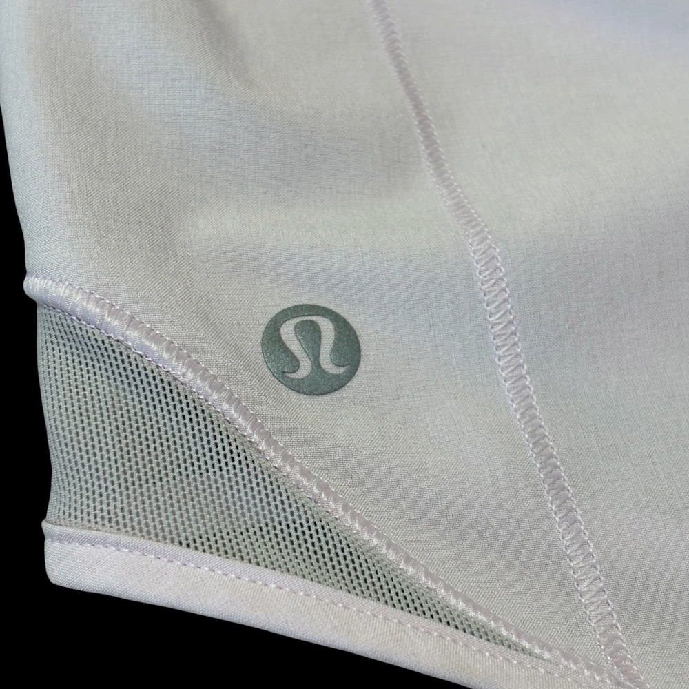 Lululemon Hotty Hot Shorts Women 4 Pink Lined Square Dot Athletic Running *flaw* - Picture 4 of 11